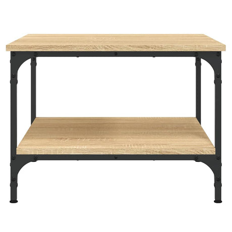 Vidaxl salontafel 55x55x40 cm bewerkt hout sonoma eikenkleurig