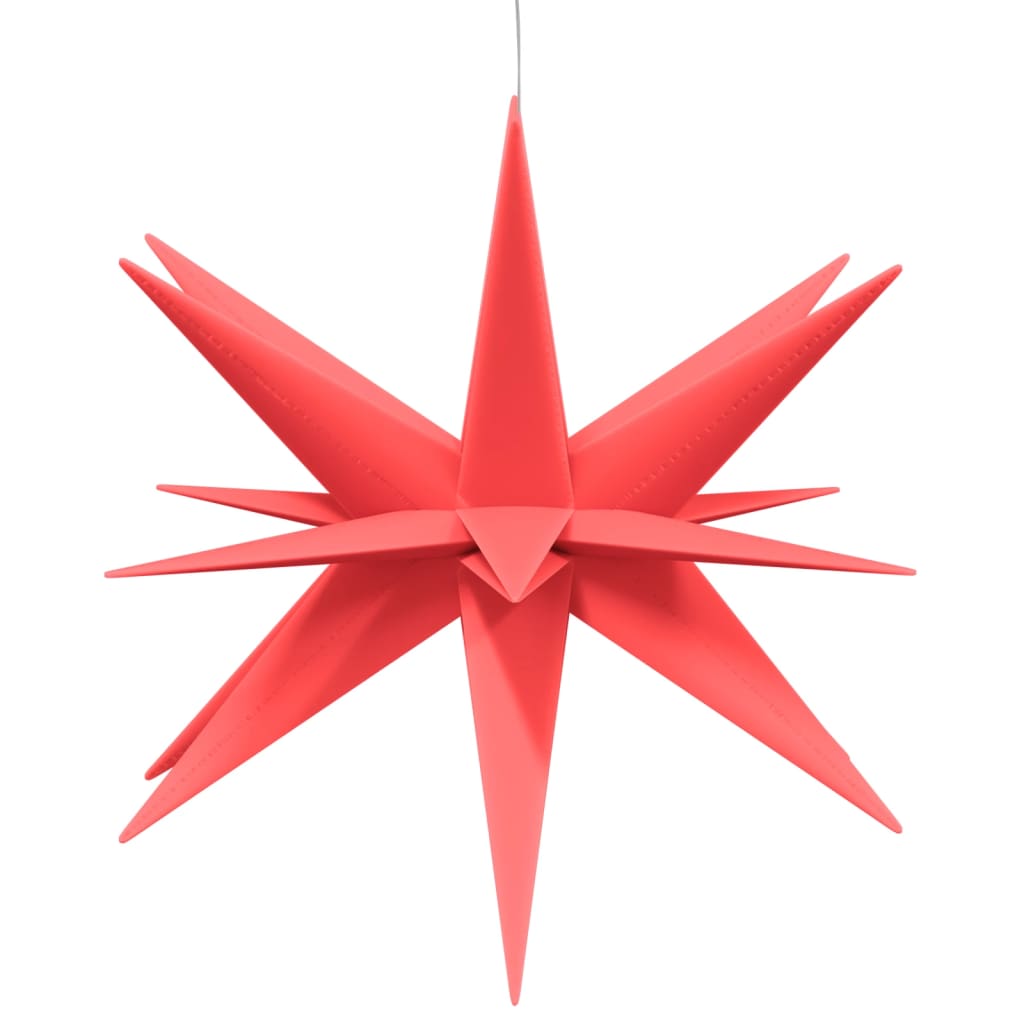 Vidaxl kerstlampen met led's 3 st inklapbaar 57 cm rood