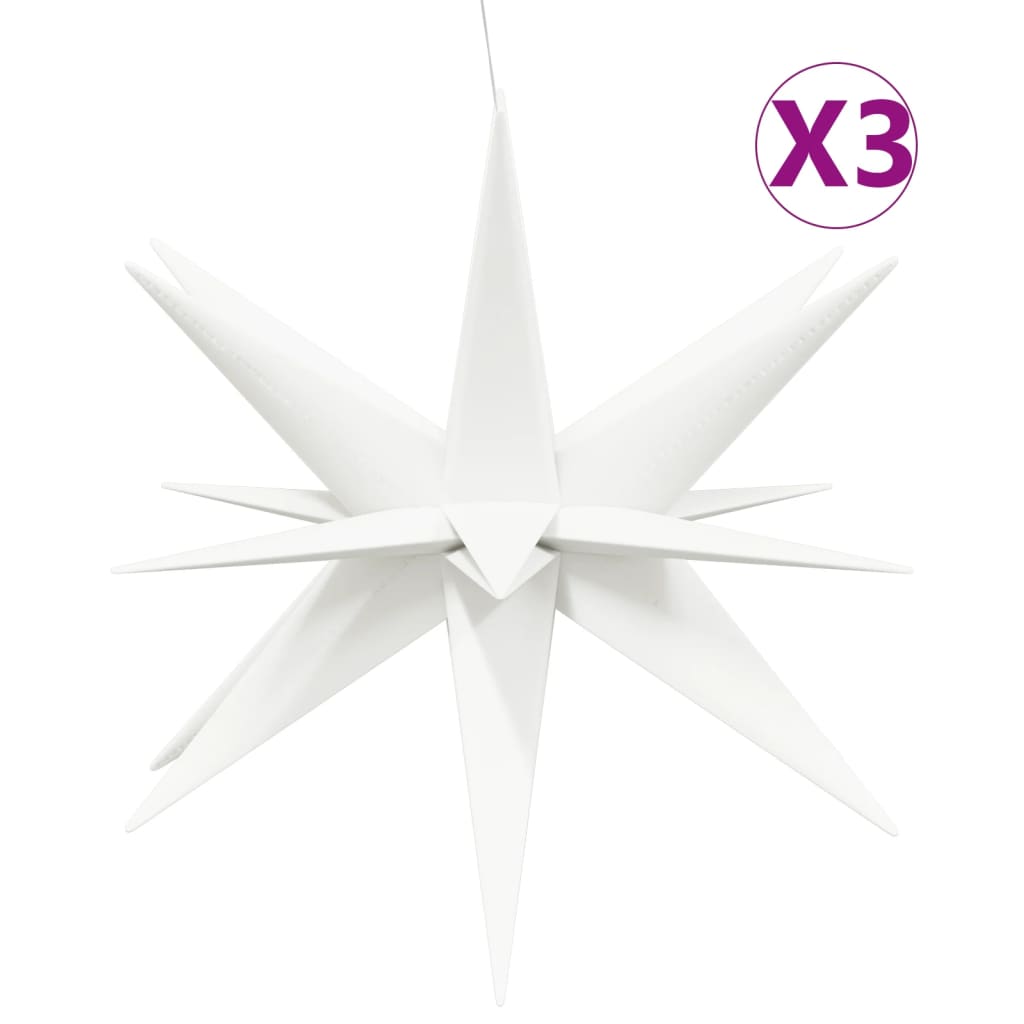 Vidaxl kerstlampen met led's 3 st inklapbaar 100 cm wit