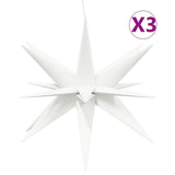 Vidaxl kerstlampen met led's 3 st inklapbaar 100 cm wit