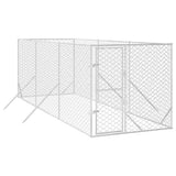 VidaXL Outdoor-Hundezwinger 2x6x2 m aus verzinktem Stahl silber