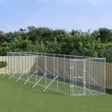 VidaXL Outdoor-Hundezwinger 2x14x2 m aus verzinktem Stahl silber