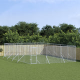 VidaXL Outdoor-Hundezwinger 6x10x2 m aus verzinktem Stahl silber
