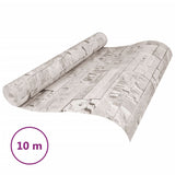 VidaXL Vliestapete 3D Steinoptik 10x0,53 m cremefarben