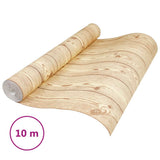 VidaXL Vliestapete 3D-Holzmaserung 10x0,53 m Braun
