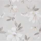 VidaXL Vliestapete 3D-Blumenmuster 10x0,53 m Grau