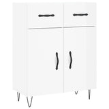 Vidaxl dressoir 69,5x34x90 cm bewerkt hout hoogglans wit