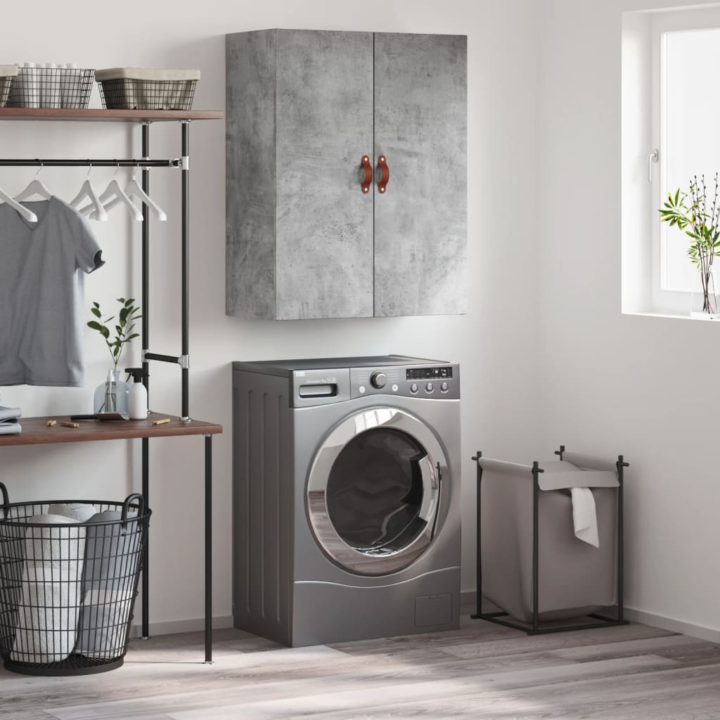 Vidaxl wandkast 69,5x34x90 cm betongrijs