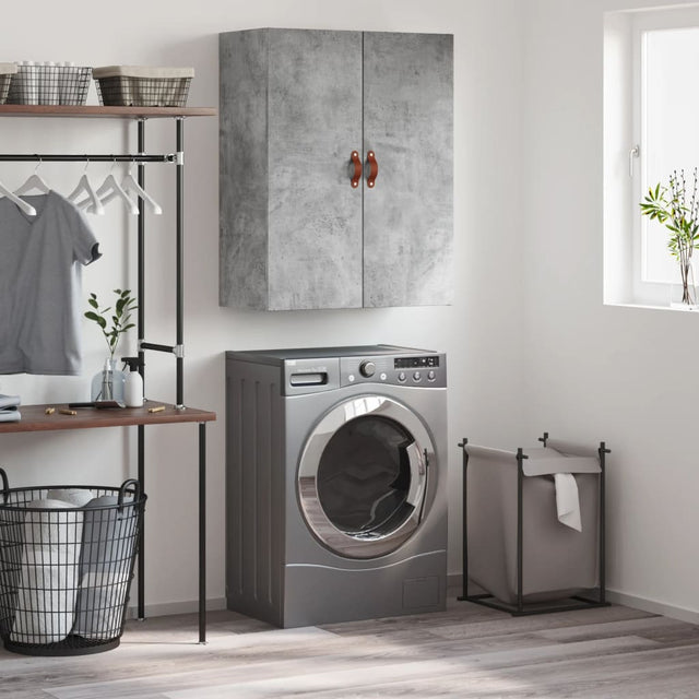 Vidaxl wandkast 69,5x34x90 cm betongrijs