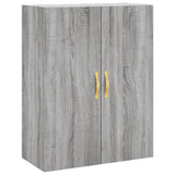 Vidaxl wandkast 69,5x34x90 cm grijs sonoma eikenkleurig