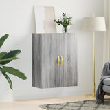 Vidaxl wandkast 69,5x34x90 cm grijs sonoma eikenkleurig