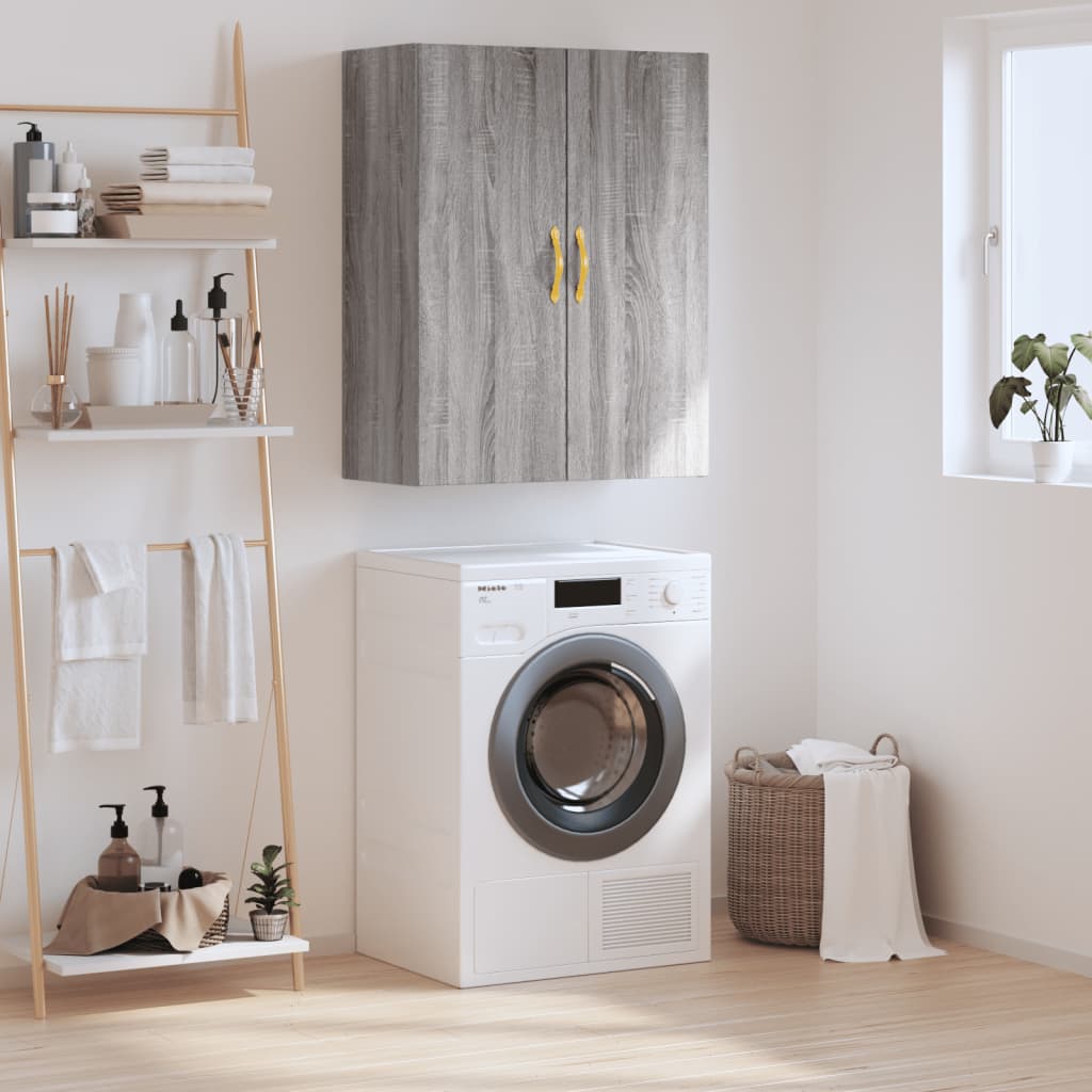 Vidaxl wandkast 69,5x34x90 cm grijs sonoma eikenkleurig