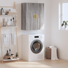 Vidaxl wandkast 69,5x34x90 cm grijs sonoma eikenkleurig
