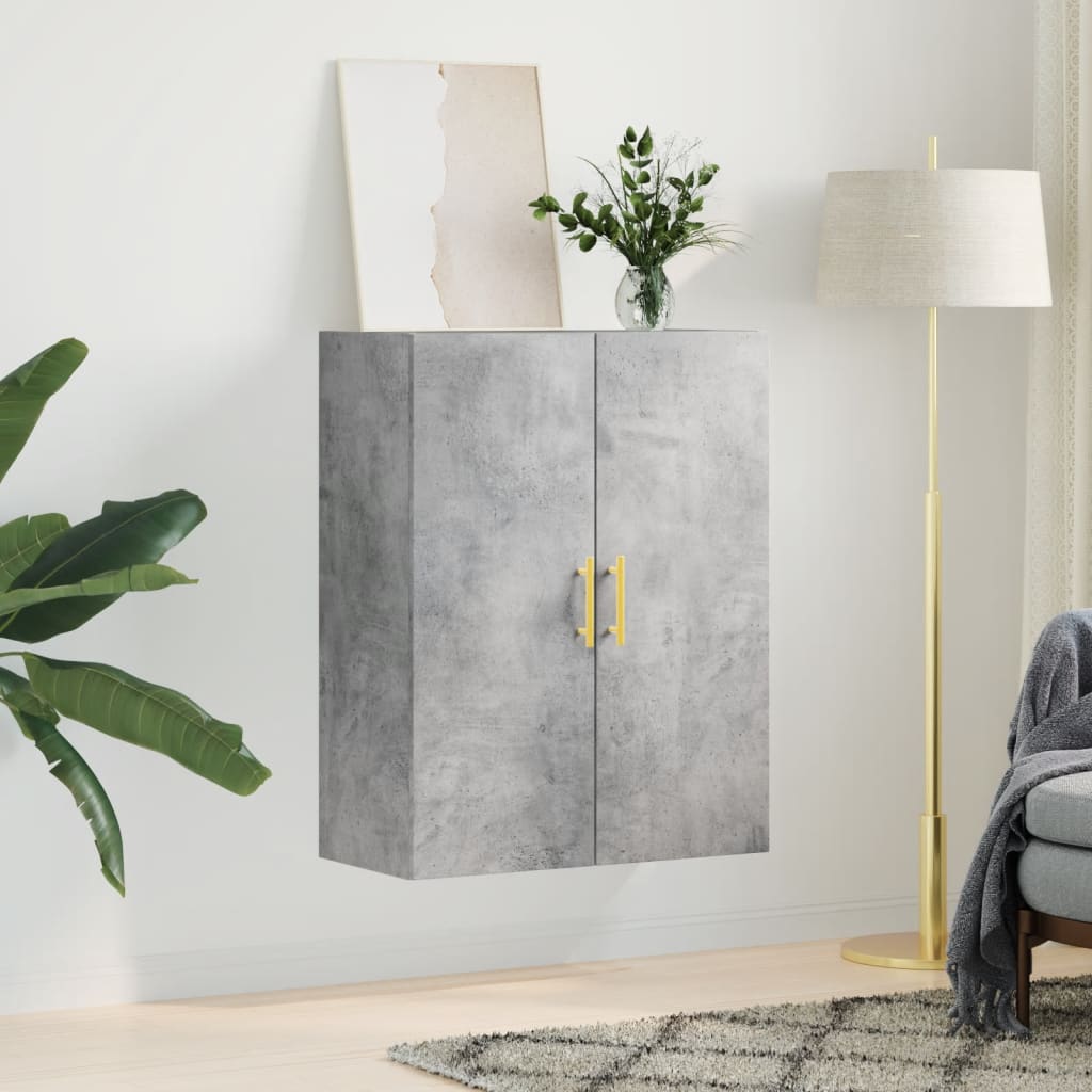 Vidaxl wandkast 69,5x34x90 cm betongrijs
