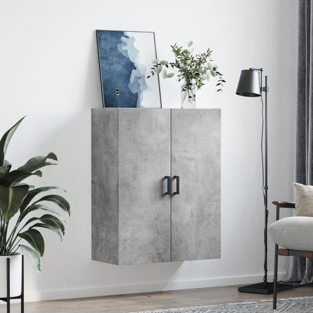 Vidaxl wandkast 69,5x34x90 cm betongrijs