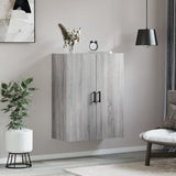 Vidaxl bovenkast 69,5x34x90 cm grijs sonoma eikenkleurig