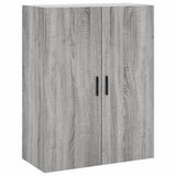 Vidaxl bovenkast 69,5x34x90 cm grijs sonoma eikenkleurig
