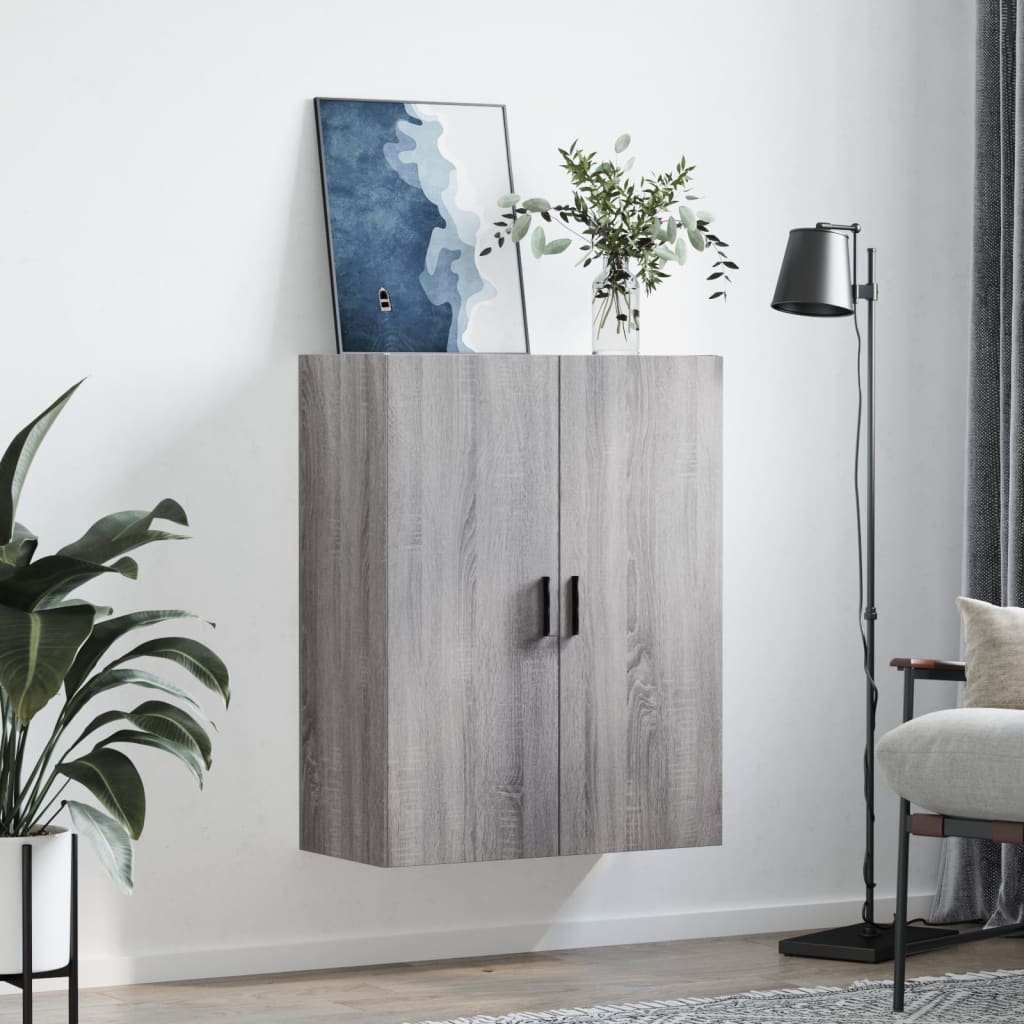 Vidaxl bovenkast 69,5x34x90 cm grijs sonoma eikenkleurig