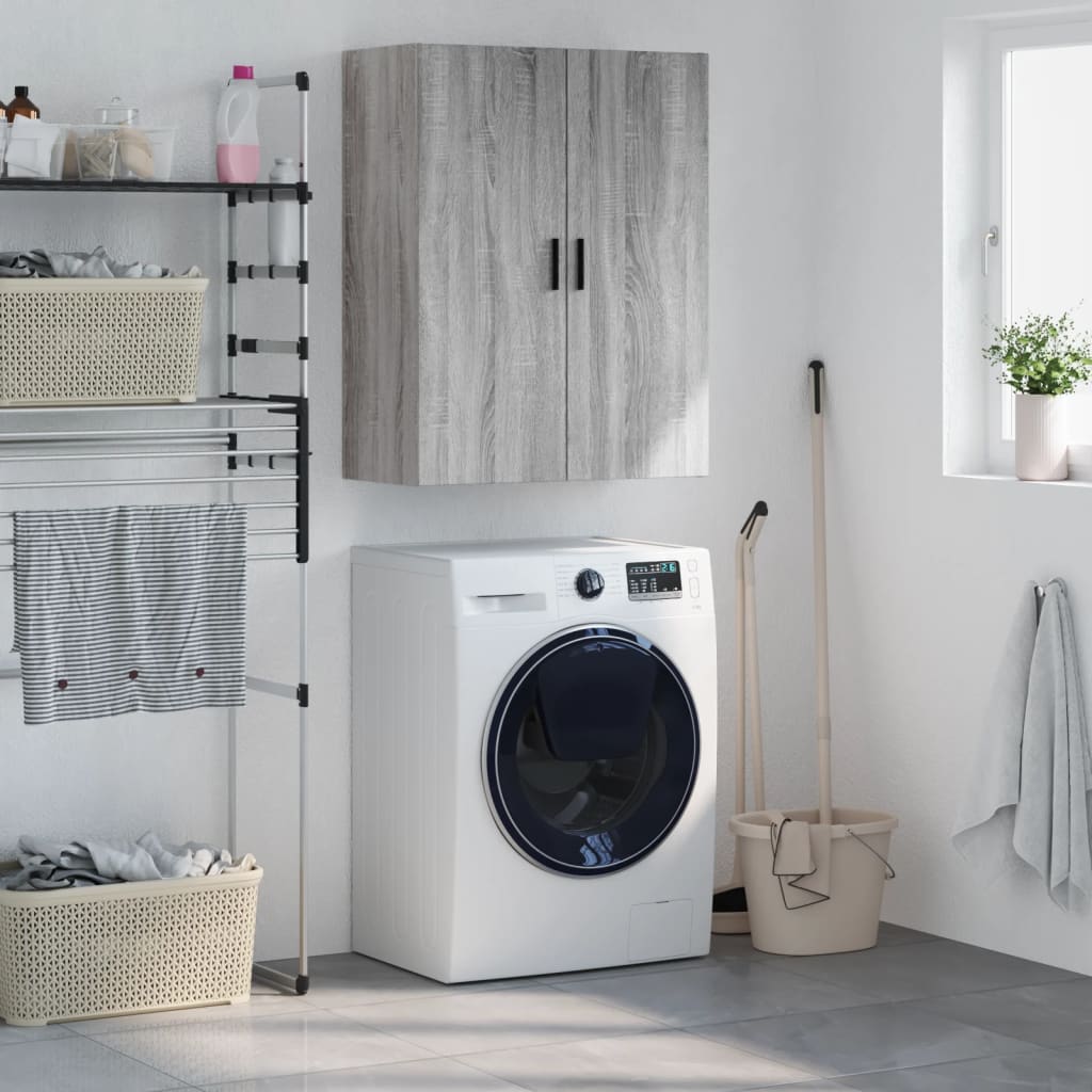 Vidaxl bovenkast 69,5x34x90 cm grijs sonoma eikenkleurig