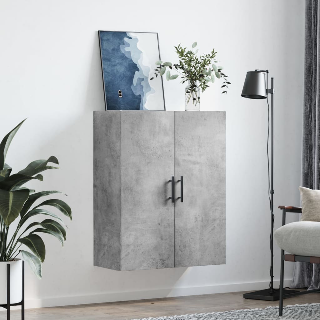 Vidaxl bovenkast 69,5x34x90 cm betongrijs