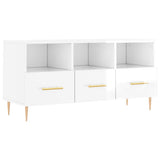 Vidaxl tv-meubel 102x36x50 cm bewerkt hout hoogglans wit