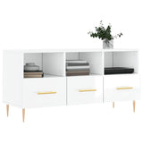 Vidaxl tv-meubel 102x36x50 cm bewerkt hout hoogglans wit