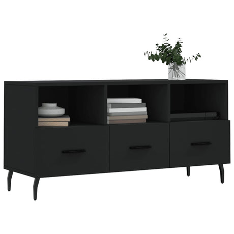 Vidaxl tv-meubel 102x36x50 cm bewerkt hout zwart