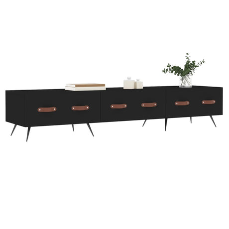 Vidaxl tv-meubel 150x36x30 cm bewerkt hout zwart