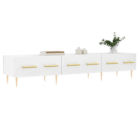 Vidaxl tv-meubel 150x36x30 cm bewerkt hout wit