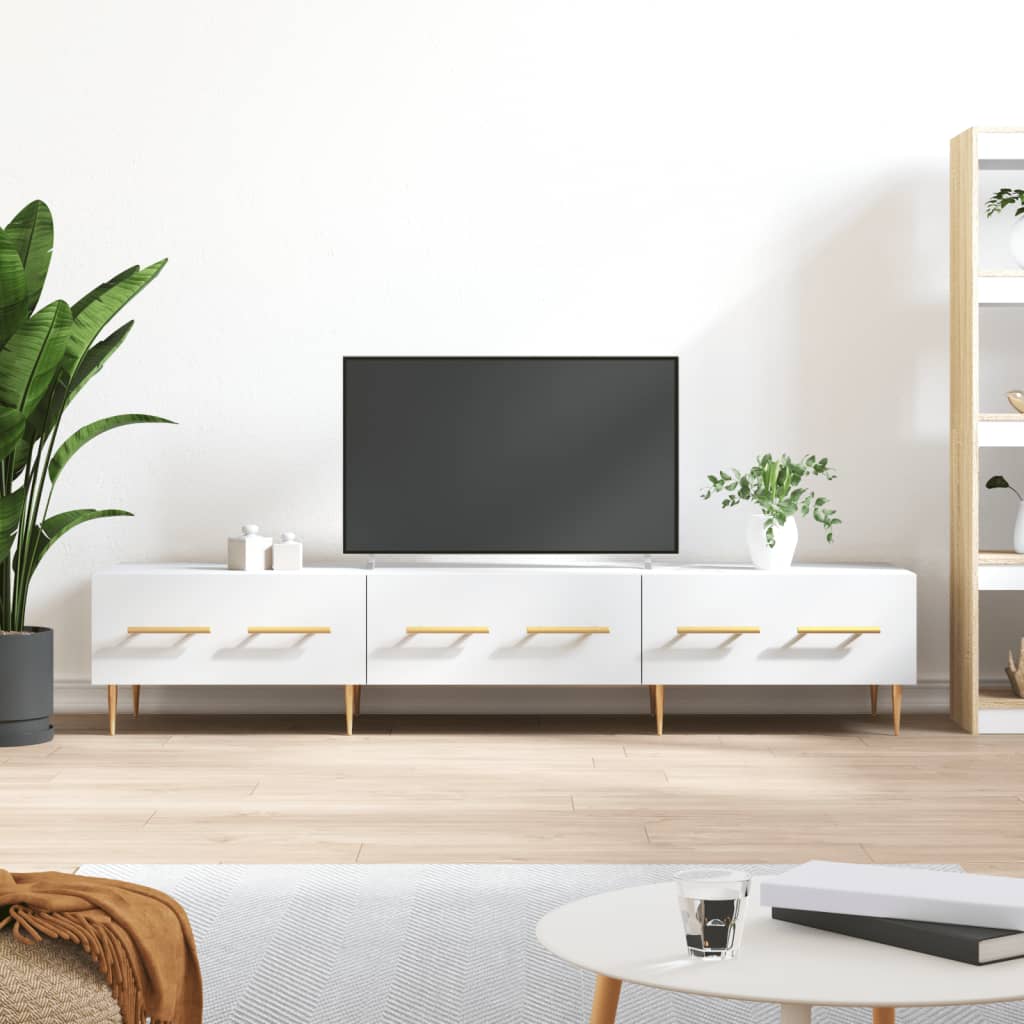 Vidaxl tv-meubel 150x36x30 cm bewerkt hout wit