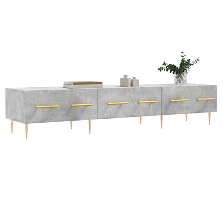 Vidaxl tv-meubel 150x36x30 cm bewerkt hout betongrijs