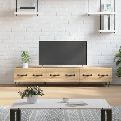 Vidaxl tv-meubel 150x36x30 cm bewerkt hout sonoma eikenkleurig
