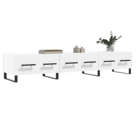 Vidaxl tv-meubel 150x36x30 cm bewerkt hout wit