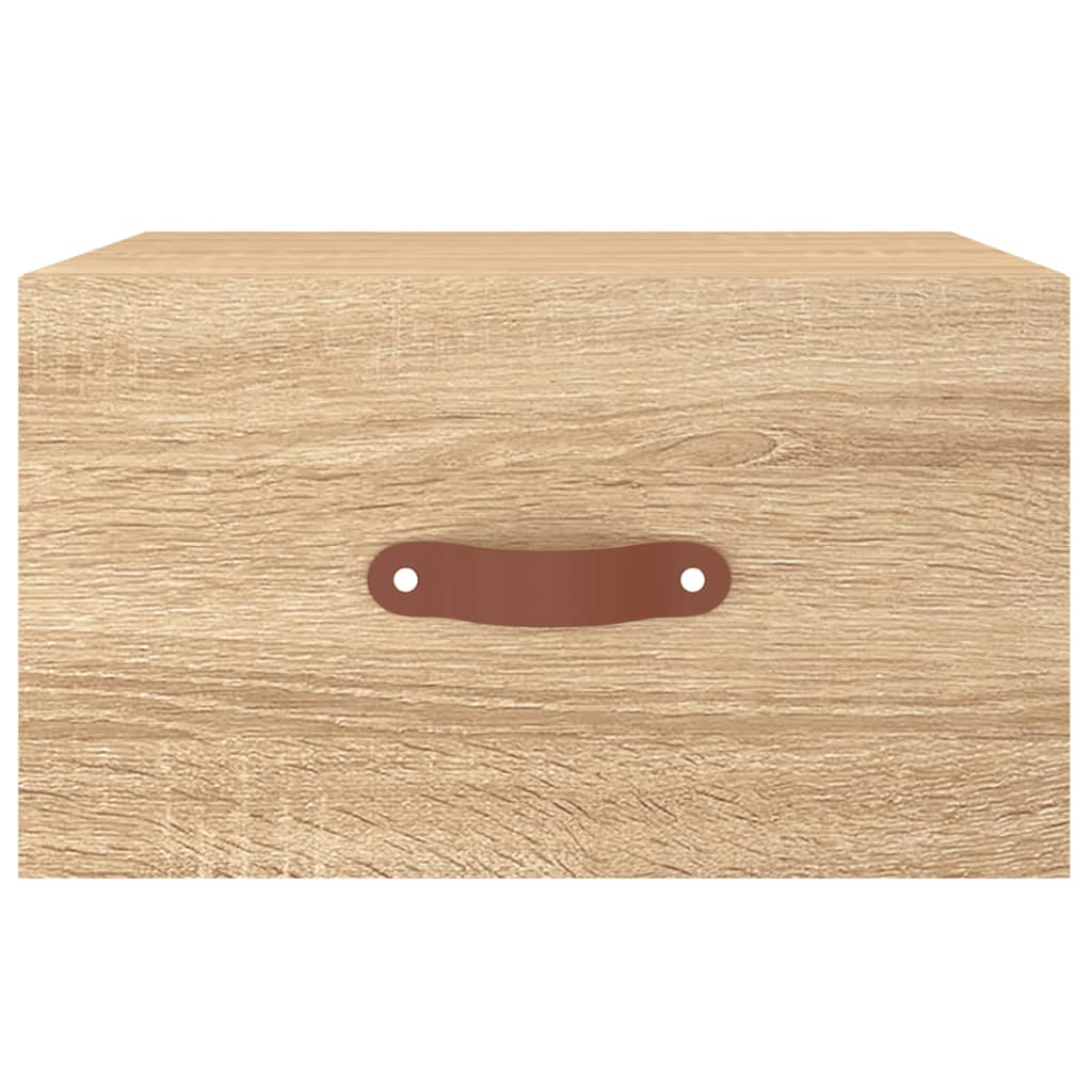 Vidaxl nachtkastje wandgemonteerd 35x35x20 cm sonoma eikenkleurig