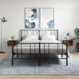 Vidaxl nachtkastjes 2 st wandgemonteerd 35x35x20 cm gerookt eikenkleur