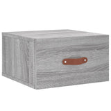 Vidaxl nachtkastje wandgemonteerd 35x35x20 cm grijs sonoma eikenkleur