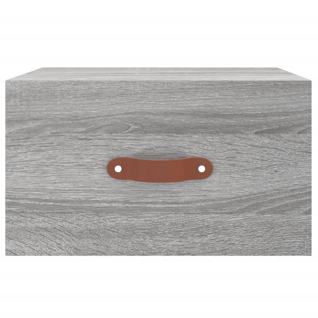 Vidaxl nachtkastje wandgemonteerd 35x35x20 cm grijs sonoma eikenkleur