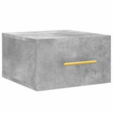 Vidaxl nachtkastjes 2 st wandgemonteerd 35x35x20 cm betongrijs