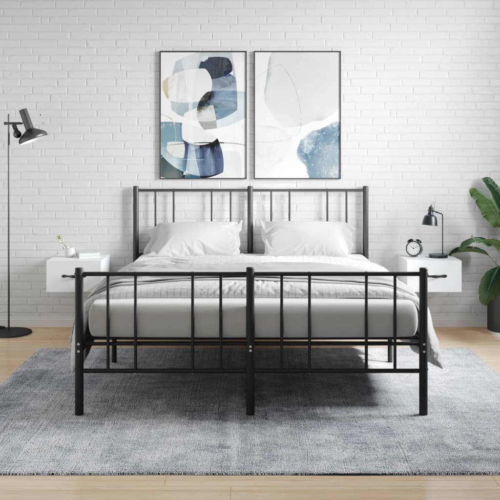 Vidaxl nachtkastjes 2 st wandgemonteerd 35x35x20 cm wit