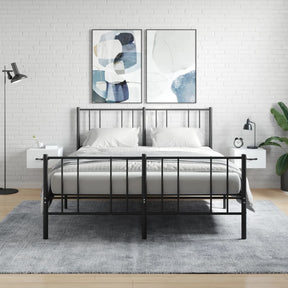 Vidaxl nachtkastjes 2 st wandgemonteerd 35x35x20 cm wit
