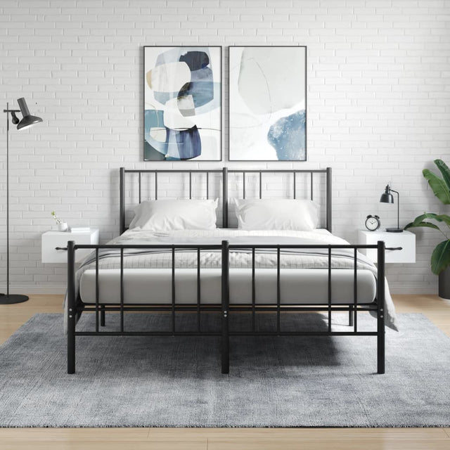 Vidaxl nachtkastjes 2 st wandgemonteerd 35x35x20 cm wit