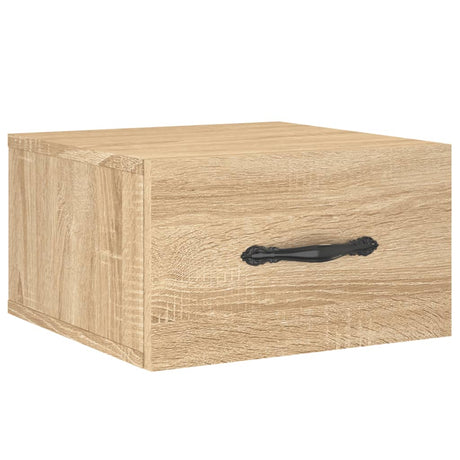 Vidaxl nachtkastjes 2 st wandgemonteerd 35x35x20 cm sonoma eikenkleur