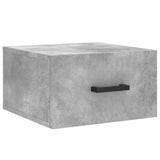 Vidaxl nachtkastjes 2 st wandgemonteerd 35x35x20 cm betongrijs