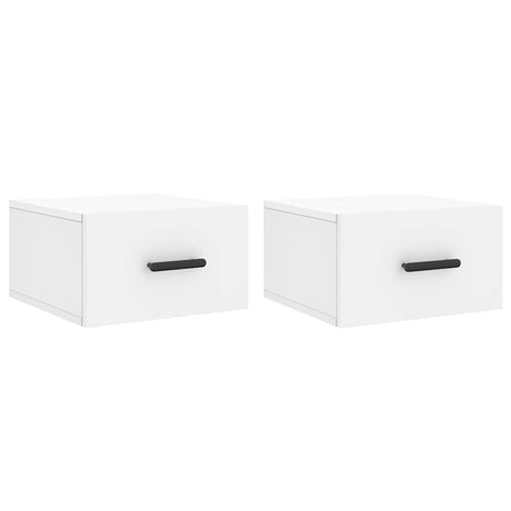Vidaxl nachtkastjes 2 st wandgemonteerd 35x35x20 cm wit