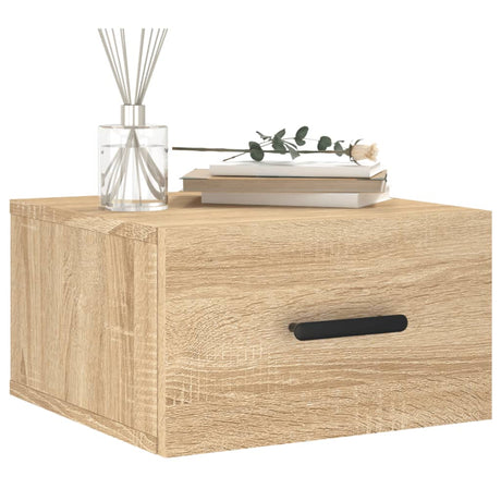 Vidaxl nachtkastje wandgemonteerd 35x35x20 cm sonoma eikenkleurig