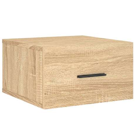 Vidaxl nachtkastjes 2 st wandgemonteerd 35x35x20 cm sonoma eikenkleur