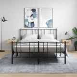 Vidaxl nachtkastjes 2 st wandgemonteerd 35x35x20 cm sonoma eikenkleur