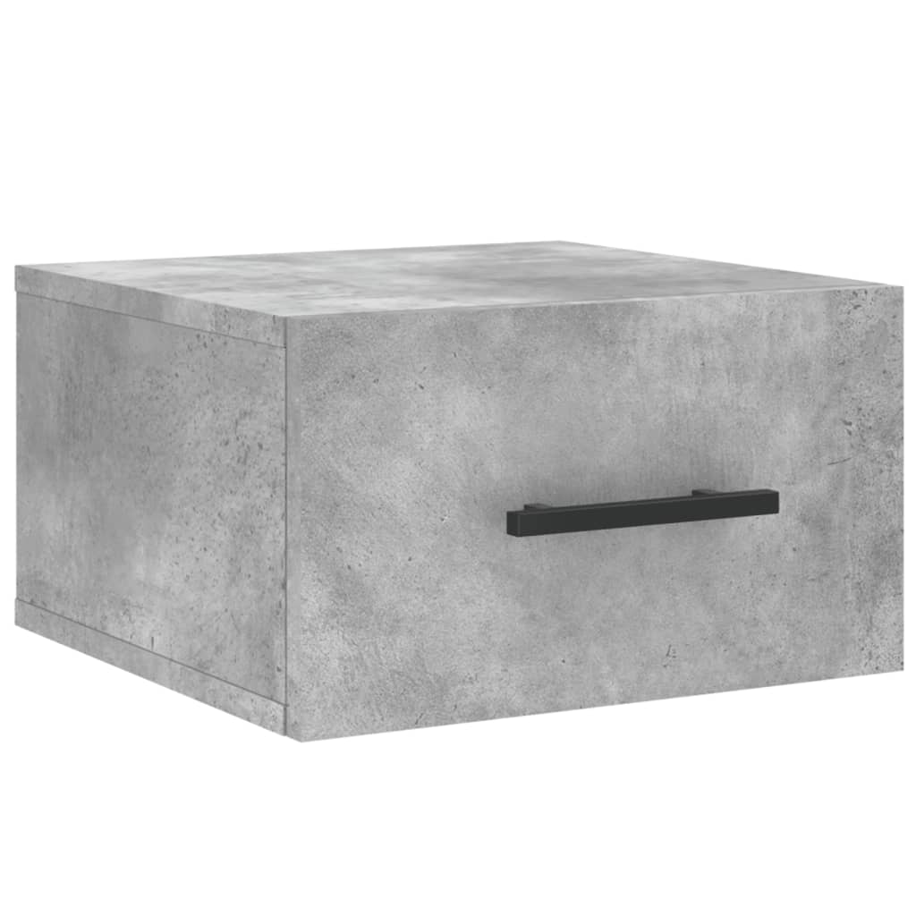 Vidaxl nachtkastje wandgemonteerd 35x35x20 cm betongrijs