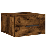 Vidaxl nachtkastjes 2 st wandgemonteerd 35x35x20 cm gerookt eikenkleur