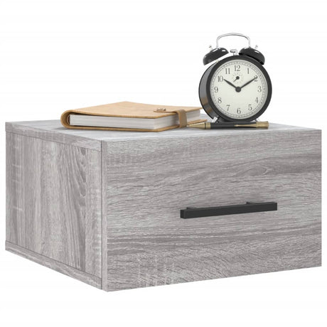 Vidaxl nachtkastjes 2 st wandgemonteerd 35x35x20 cm grijs sonoma eiken